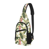 heliconia pattern All Over Print Chest Bag
