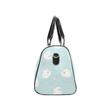 White cute hamsters heart pattern Travel Bag