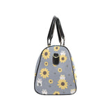 Cute hamster sunflower pattern background Travel Bag