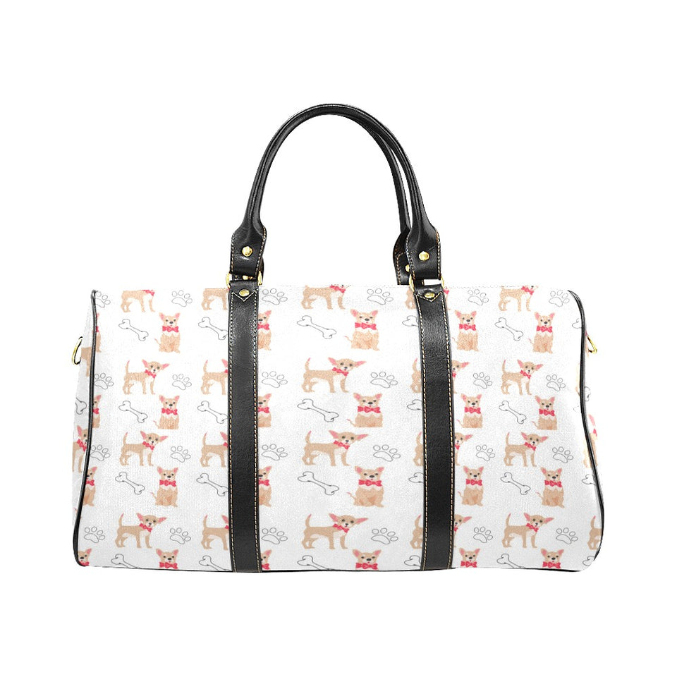 Chihuahua bone paw pattern Travel Bag