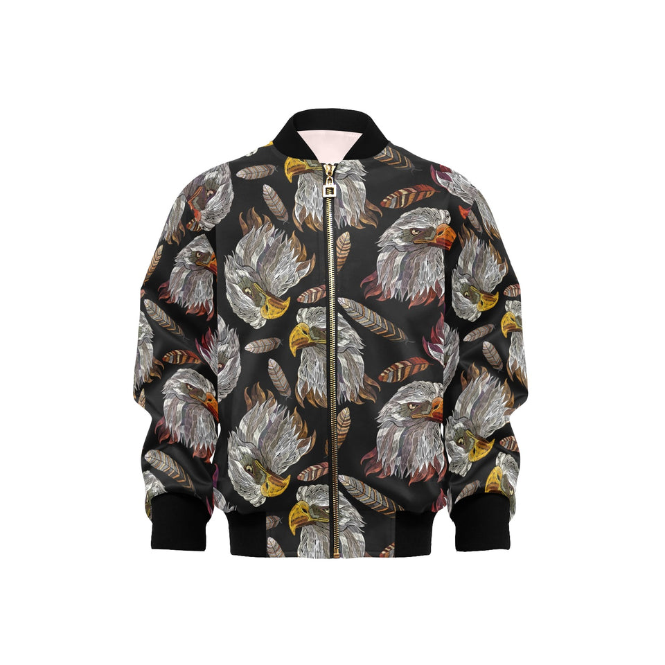 Eagle Pattern Print Design 05 Kids' Boys' Girls' Bomber Jacket