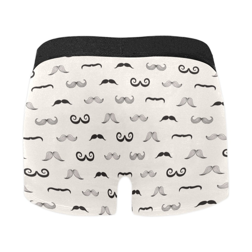 Mustache Beard Pattern Print Design 05 Men's All Over Print Boxer Briefs Men's Underwear