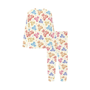 Teddy Bear Pattern Print Design 05 Kids' Boys' Girls' All Over Print Pajama Set