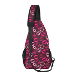Lips Pattern Print Design 03 All Over Print Chest Bag