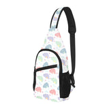 Hippopotamus Pattern Print Design 03 All Over Print Chest Bag