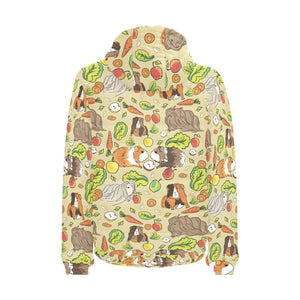 Guinea Pig Pattern Print Design 04 Men's Padded Hooded Jacket