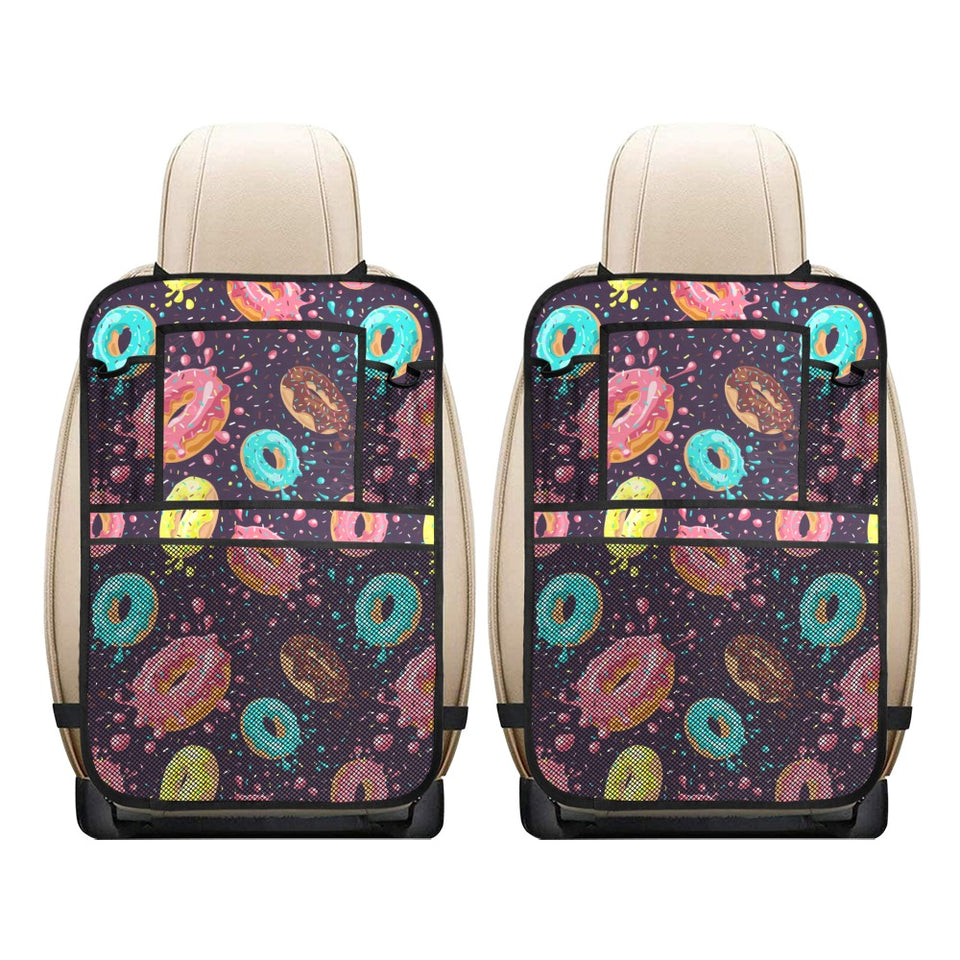 Colorful donut glaze pattern Car Seat Back Organizer