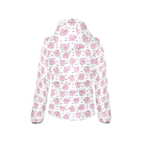 Pig Pattern Print Design 03 Women's Padded Hooded Jacket