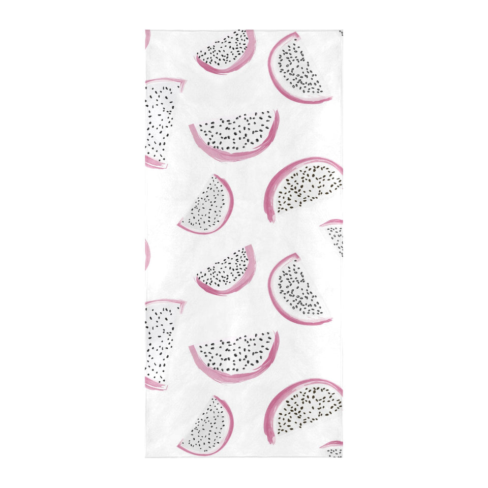 dragon fruit pattern Beach Towel