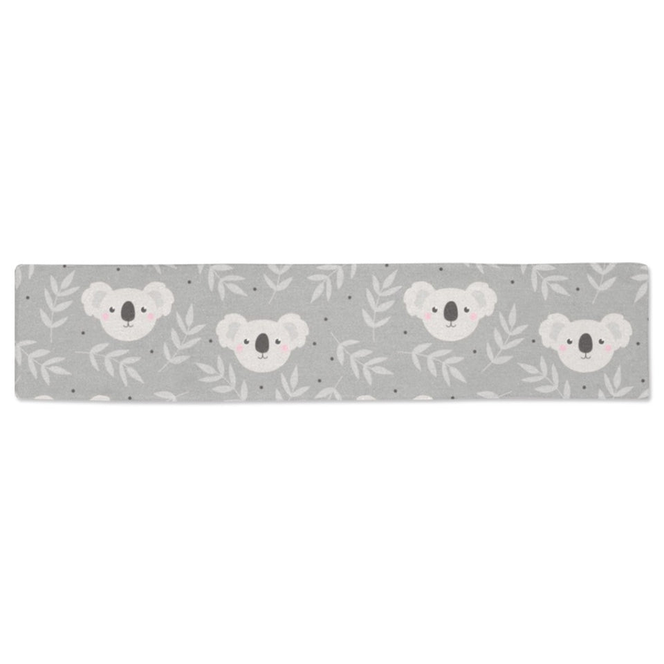 Cute koala leaves pattern Table Runner