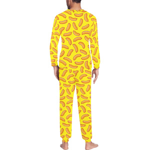 Sausage Pattern Print Design 01 Men's All Over Print Pajama