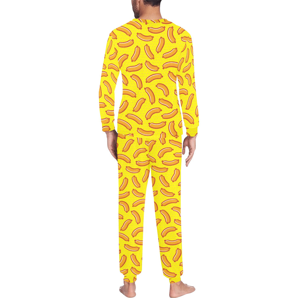 Sausage Pattern Print Design 01 Men's All Over Print Pajama