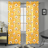 Lion Pattern Print Design 03 Gauze Curtain