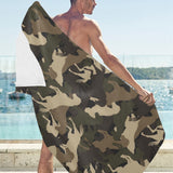 Horse Camouflage Pattern Beach Towel