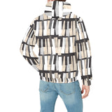 Piano Pattern Print Design 04 Men's Padded Hooded Jacket