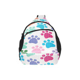 Dog Paws Pattern Print Design 01 All Over Print Chest Bag