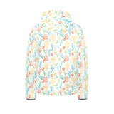 Coral Reef Pattern Print Design 02 Kids' Boys' Girls' Padded Hooded Jacket
