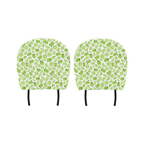Lime design pattern Car Headrest Cover