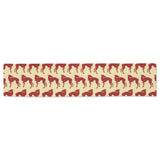 Greyhound Pattern Print Design 04 Table Runner