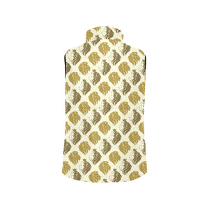 Lion Pattern Print Design 02 Men's Padded Vest