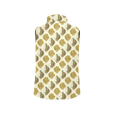 Lion Pattern Print Design 02 Men's Padded Vest
