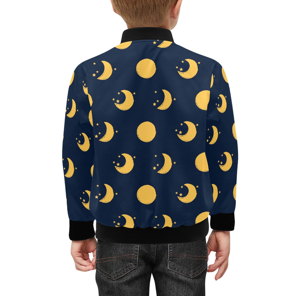 Moon star pattern Kids' Boys' Girls' Bomber Jacket