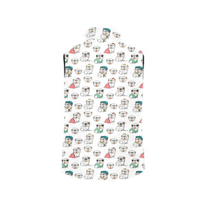 English Bulldog Pattern Print Design 03 Men's Padded Vest