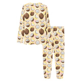 Coconut Pattern Print Design 05 Women's All Over Print Pajama Set