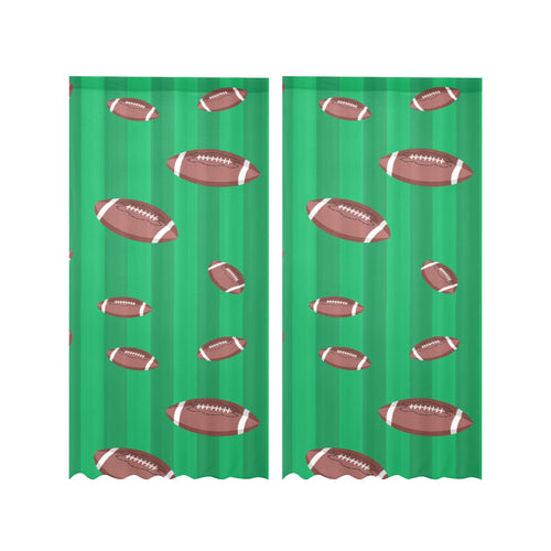 American football ball field background Gauze Curtain