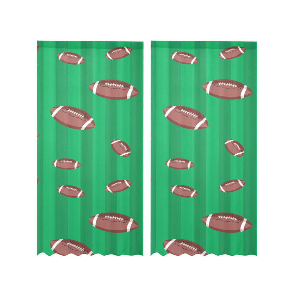 American football ball field background Gauze Curtain