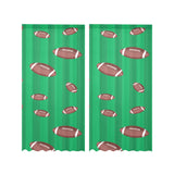 American football ball field background Gauze Curtain