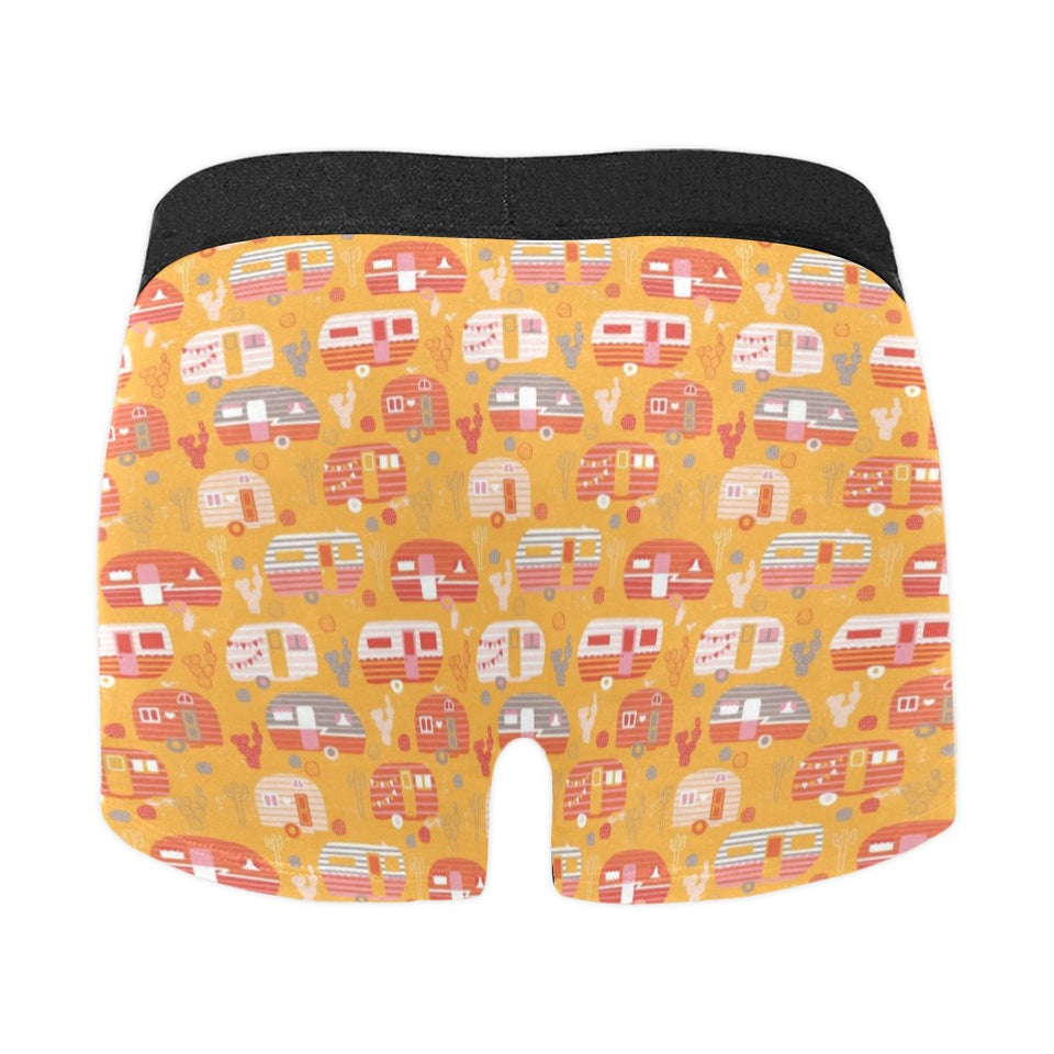 Camper Van Pattern Print Design 04 Men's All Over Print Boxer Briefs Men's Underwear