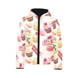 Cake cupcake sweets pattern Kids' Boys' Girls' Padded Hooded Jacket