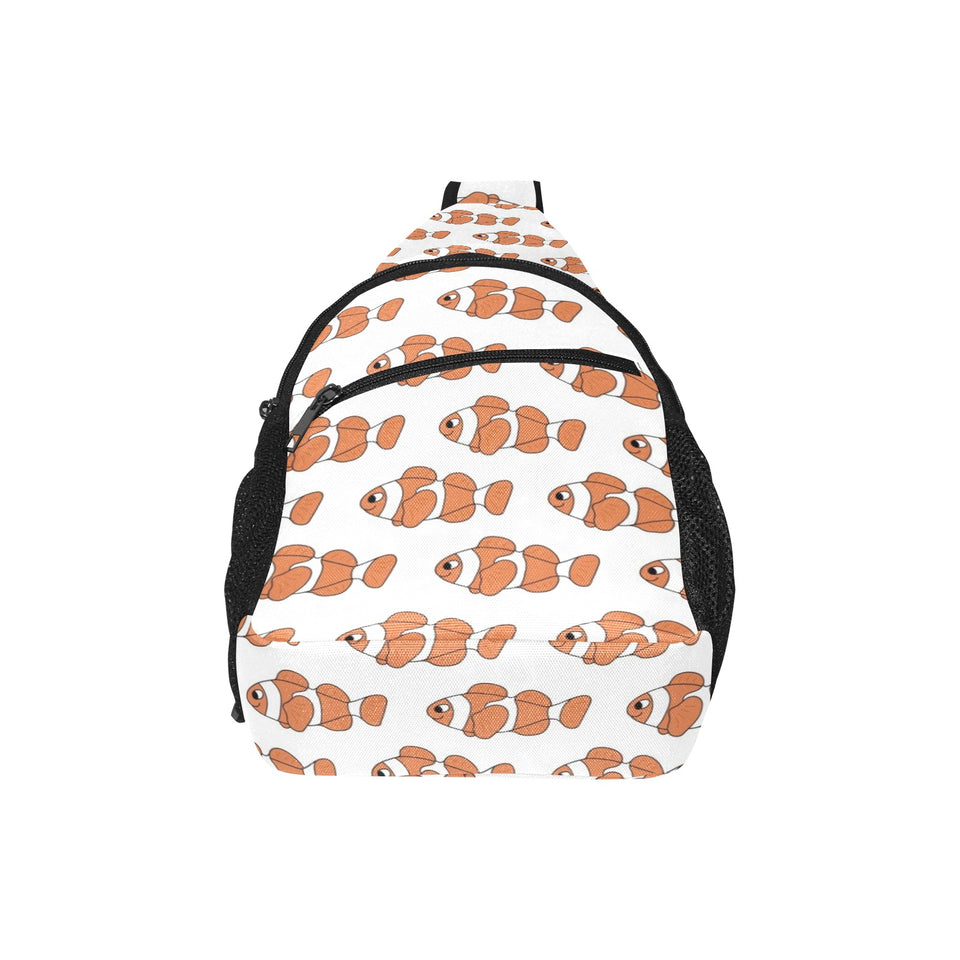 Clown Fish Pattern Print Design 05 All Over Print Chest Bag