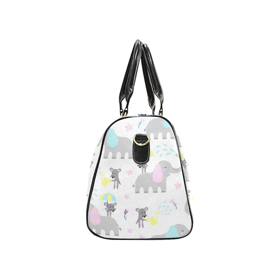 Cute elephant mouse pattern Travel Bag