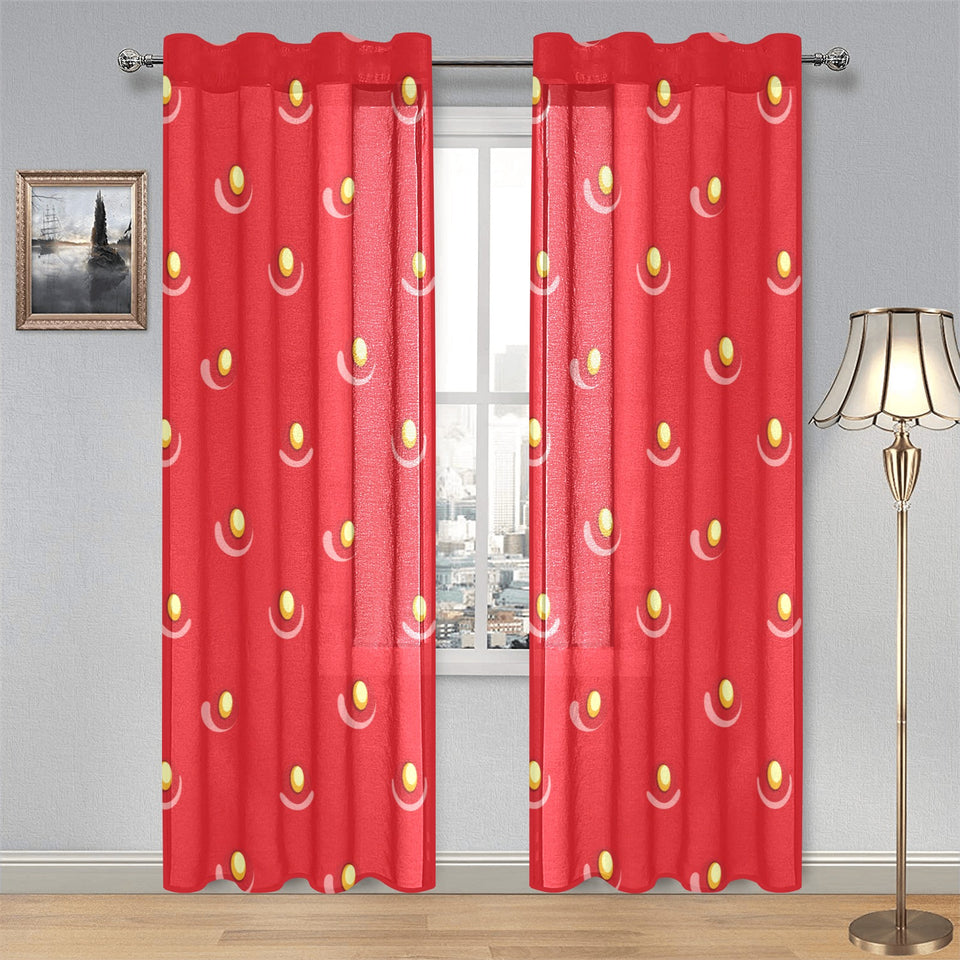 strawberry texture skin pattern Gauze Curtain