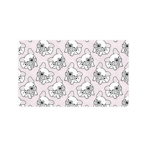 Cute french bulldog pattern Doormat