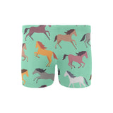 Colorful horses pattern Men's Swimming Trunks