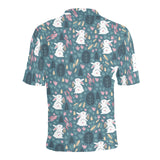 Cute rabbit pattern Men's All Over Print Polo Shirt