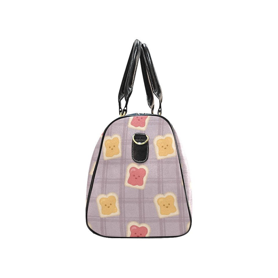 Bread Toast Pattern Print Design 05 Travel Bag