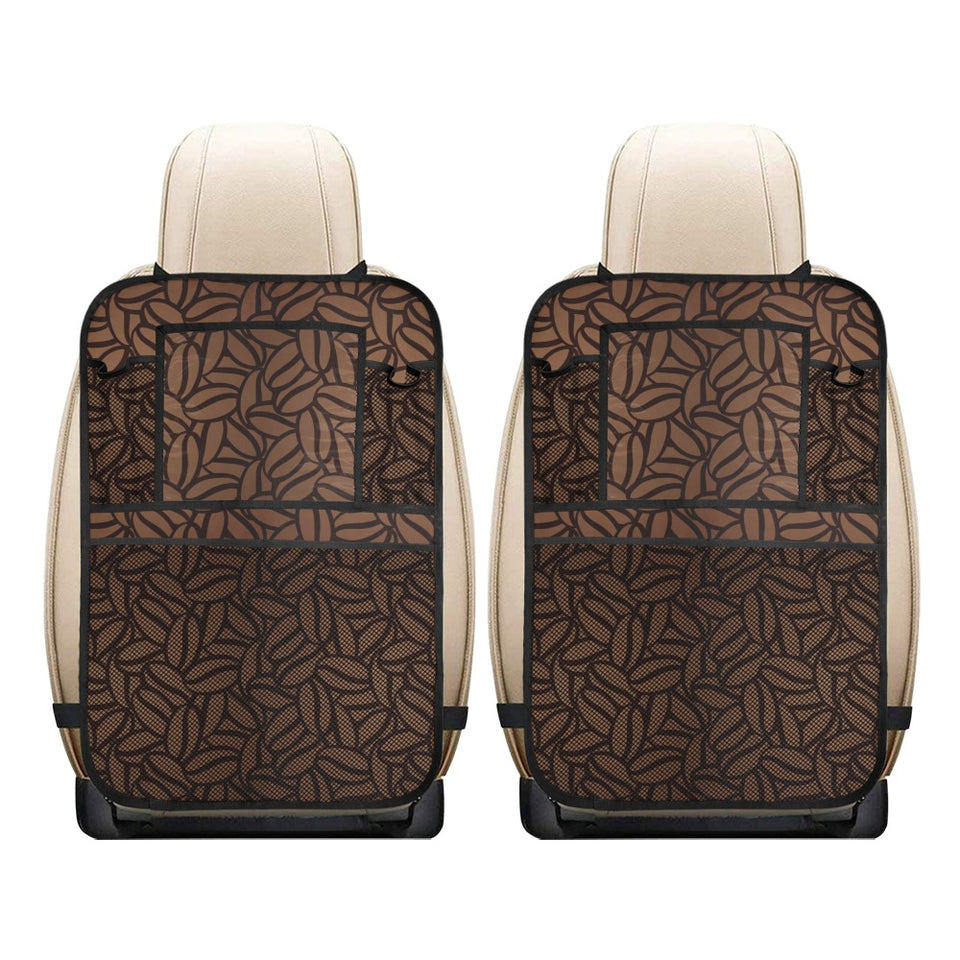 coffee bean pattern Car Seat Back Organizer