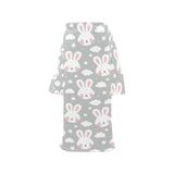 Rabbit cloud Pattern Blanket Robe with Sleeves