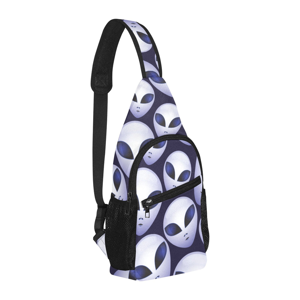 Alien Pattern Print Design 01 All Over Print Chest Bag