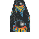 Bowling balls flame pattern Table Runner