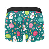 Snowman bird decorative elements christmas pattern Men's All Over Print Boxer Briefs Men's Underwear