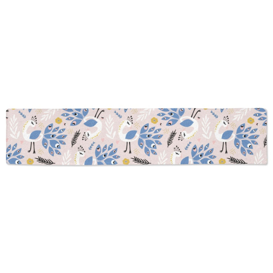 Cute peacock pattern Table Runner