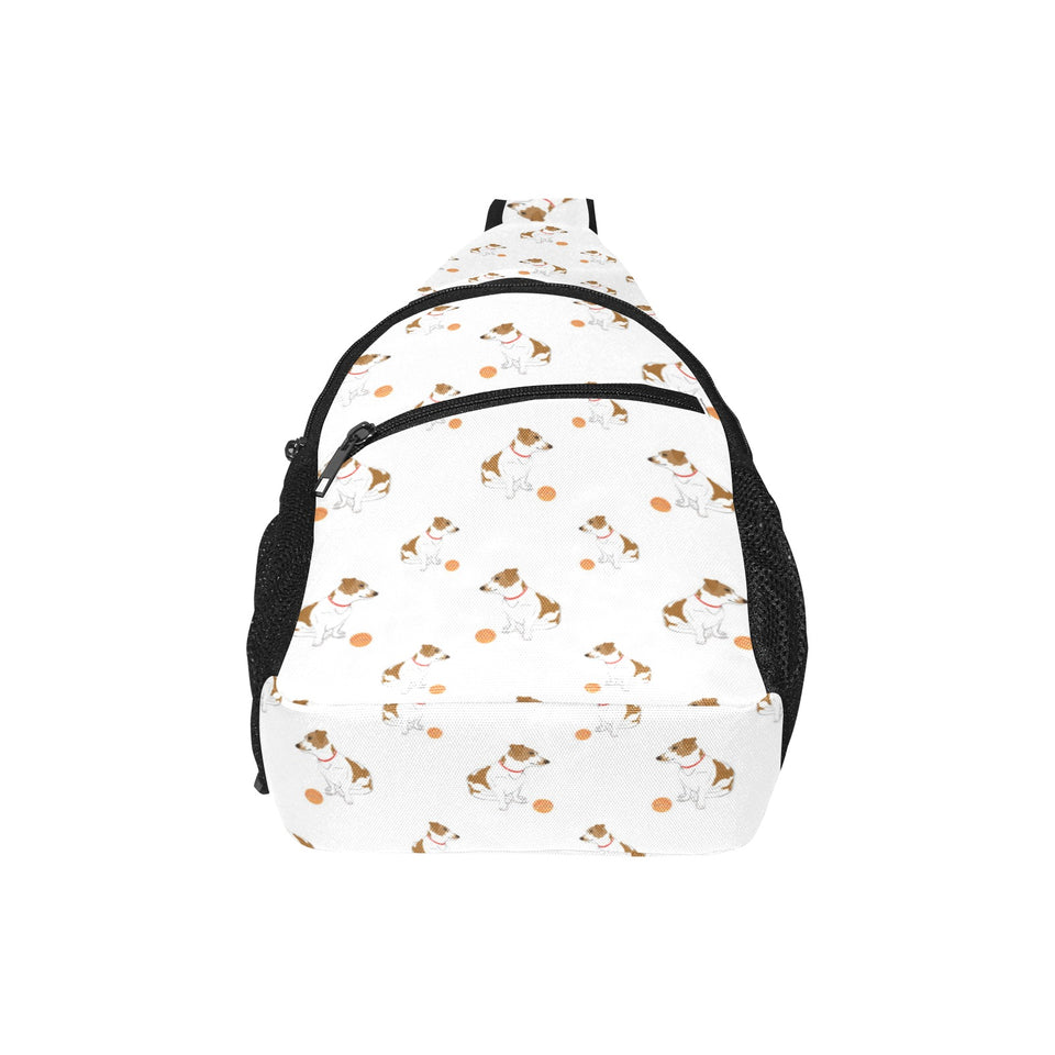 Jack Russel Pattern Print Design 05 All Over Print Chest Bag