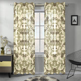 Light Green camouflage pattern Gauze Curtain