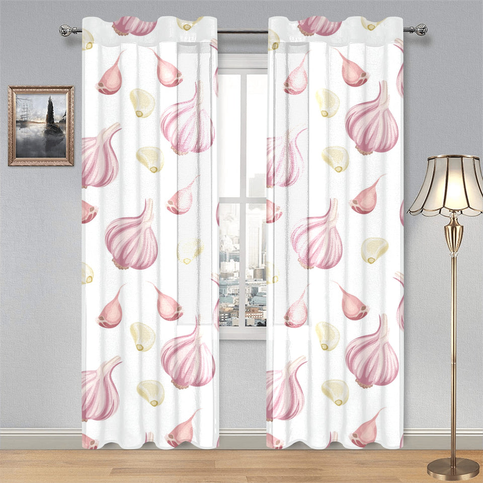 Garlic pattern Gauze Curtain