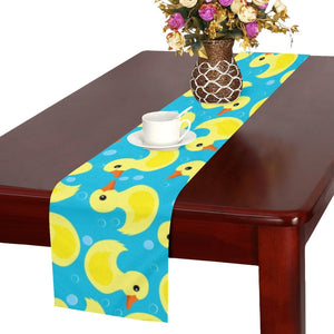 Duck Pattern Print Design 04 Table Runner